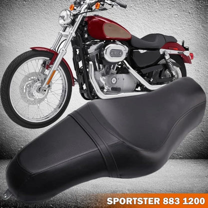 Two-Up Seat Rider Driver & Passenger For Harley Sportster Iron 883 XL1200 72 48