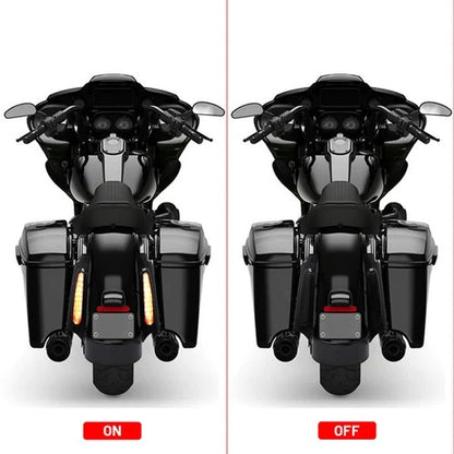 Rear Fender Fascia Set Led light For Harley Road King Street Electra Glide 09-13