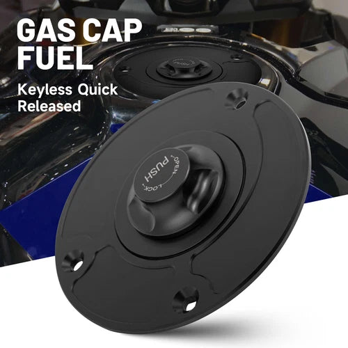 Fuel Tank Cap Motorcycle Keyless Gas For Suzuki GSXR1000 600 750 GSF650F Gladius