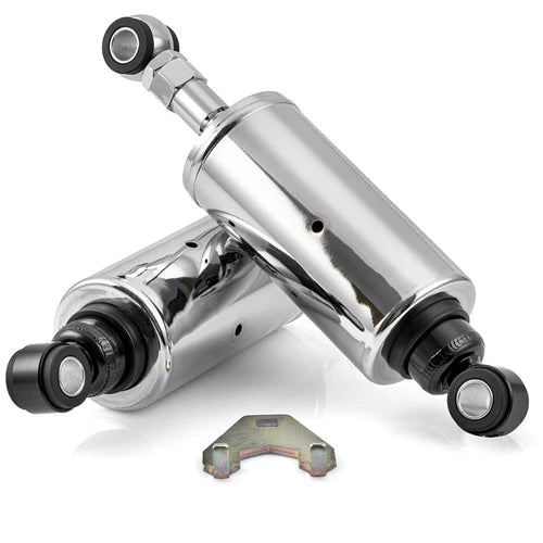 Chrome Adjustable Lowering Shocks For 1989-1999 Harley Softail FLST FXST Fatboy