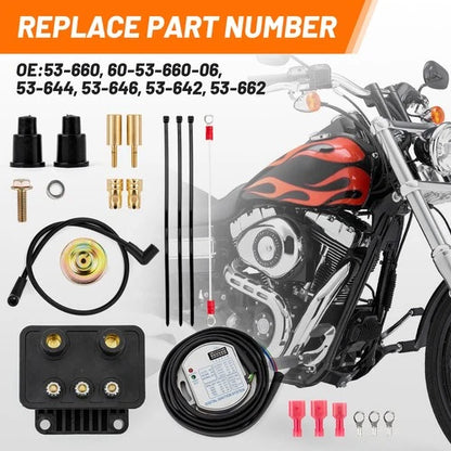 For Harley Big Twin Evo 883 53-660 Single Fire Programmable Ignition Kit