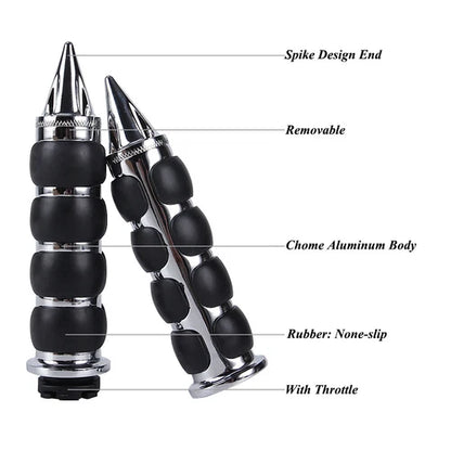 CNC 1" Motorcycle Bike Handlebar Hand Grips for Honda Shadow Spirit 750 VT750DC