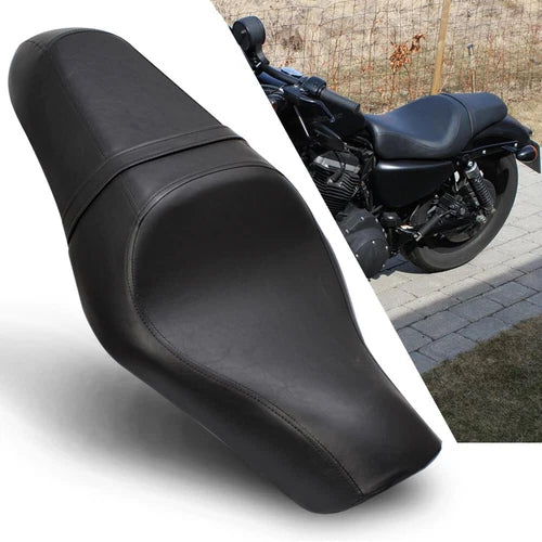 Driver Passenger Two Up Seat For Harley Sportster XL 883 1200 Iron 72 Nightster