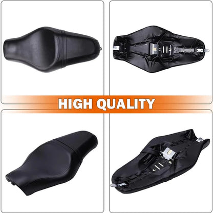 Two-Up Seat Rider Driver & Passenger For Harley Sportster Iron 883 XL1200 72 48