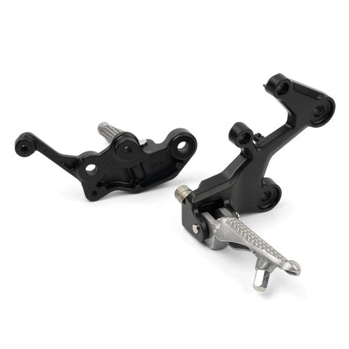 Front Driver FootPegs Bracket Kit Fit For Kawasaki Kawasaki Ninja 400 2018-2024