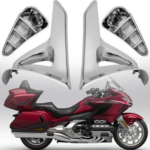 Left & Right Parts Modified Triangle Cover For Honda GoldWing 1800 GL1800 01-11
