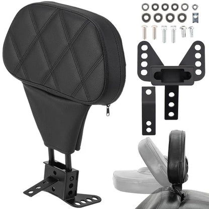 Driver Rider Backrest Pad for Harley Touring Road King Glide FLHR FLH 1988-2008