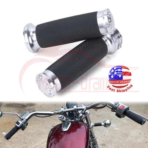 1" Motorcycle Hand Grips For Harley Road King Glide Softail Sportster XL Yamaha