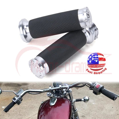1" Motorcycle Hand Grips For Harley Road King Glide Softail Sportster XL Yamaha