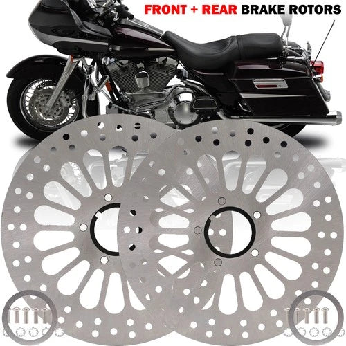 11.5" ROTOR FRONT & REAR W/ BOLTS FOR HARLEY SOFTAIL HERITAGE SLIM FATBOY DELUXE