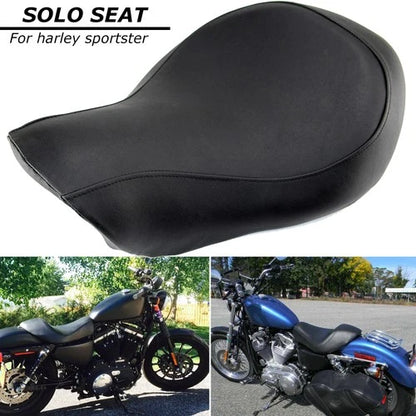 Black Driver Rider Solo Seat For Harley Sportster Iron XL 883 XL 1200 2004-2015