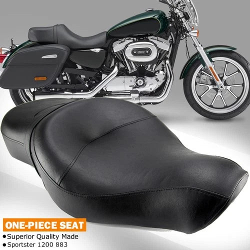 Two-Up 2 Up Driver Passenger Seat For Harley Sportster Iron XL 883 XL 1200 04-Up