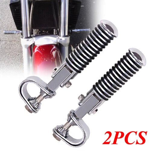 Motorcycle 1"~1-1/4" Highway Engine Guard Crash Bar Foot Pegs For Harley Touring