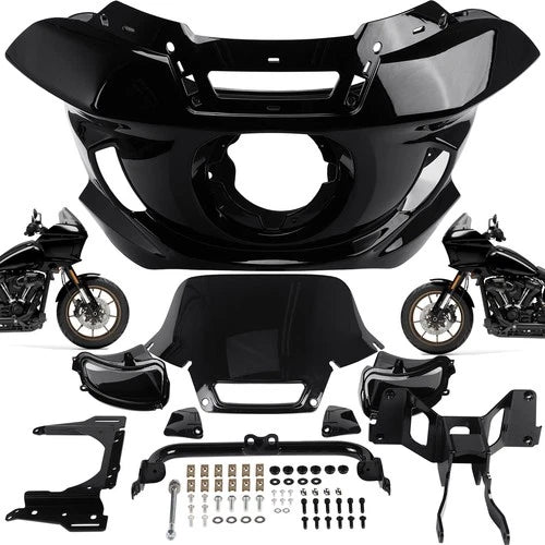 Front Headlight Fairing Windshield w/ Bracket For Harley Low Rider ST 2018-2025
