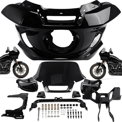 Front Headlight Fairing Windshield w/ Bracket For Harley Low Rider ST 2018-2025