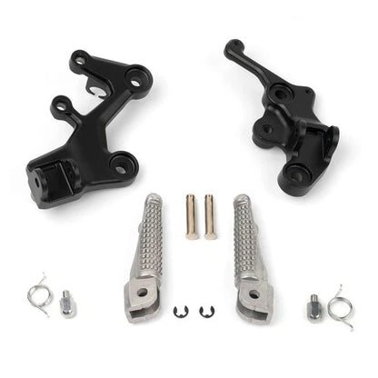 Front Driver FootPegs Bracket Kit Fit For Kawasaki Kawasaki Ninja 400 2018-2024