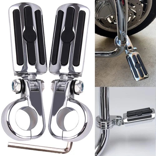 1-1/4" 1.25" Motorcycle Highway Crash Bar Foot Pegs Fit For Harley Touring Model