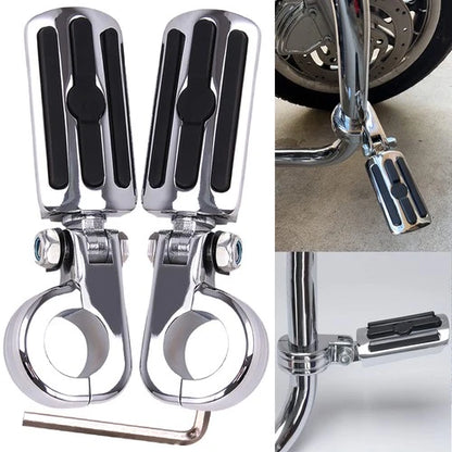 1-1/4" 1.25" Motorcycle Highway Crash Bar Foot Pegs Fit For Harley Touring Model