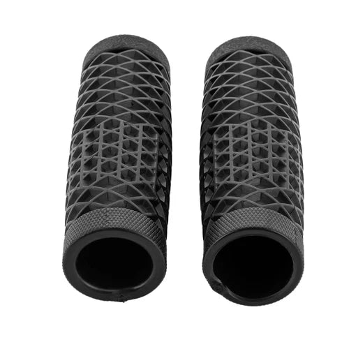 Motorcycle Black Rubber 1'' Handle Bar Hand Grips For Harley Dyna FXD FLHT XL883