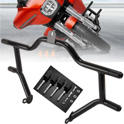 Front Highway Engine Guard Crash Bar For Harley Electra Road Glide King 2009-Up