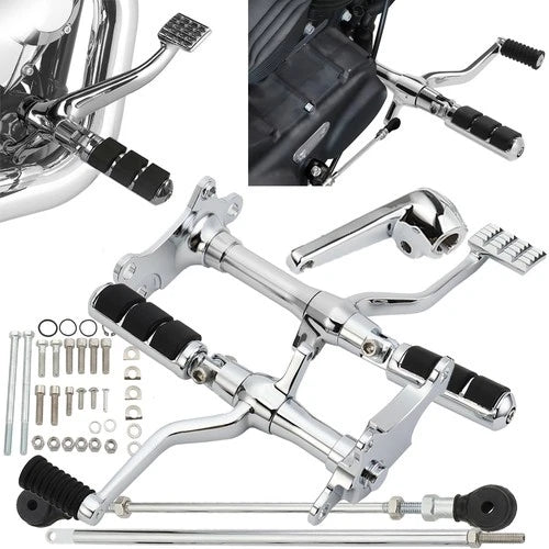 Forward Controls Complete Footpegs Levers Kit Fit For Harley Sportster 1991-2003