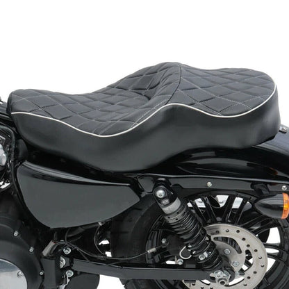 Driver Rider Passenger Seat Two-Up for Harley Sportster Iron XL 883 1200 48 72