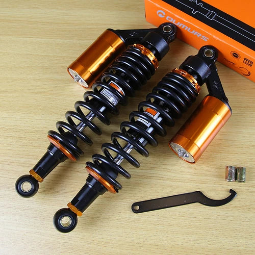 13.5" 340mm Motorcycle Rear Air Shocks Absorbers Suspensions For Harley Touring