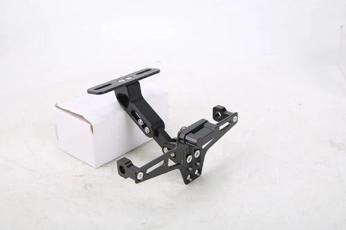 Black Universal Motorcycle Tail Tidy Fender LED Light License Plate Holder