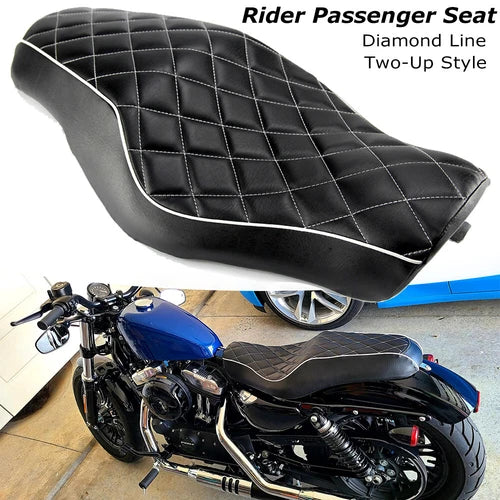 For Harley Sportster 1200 883 72 48 Motorcycle Driver Rider Passenger 2 Up Seat