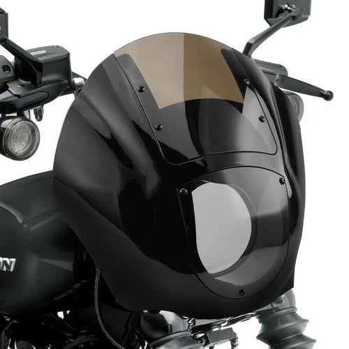 Quarter Headlight Fairing Windscreen w/ 49mm Clamps Fit For Harley Dyna 2006-UP