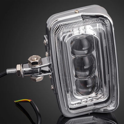 6.42" Motorcycle Chrome Headlight For Harley Chopper Bobber Cafe Racer Cruiser