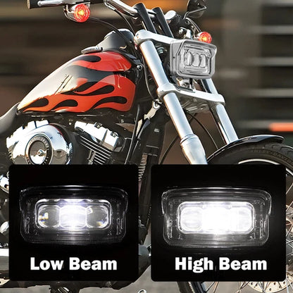 6.42" Motorcycle LED Headlight Lamp For Harley Softail Chopper Bobber Cafe Racer