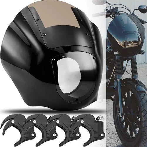 Quarter Fairing & Windshield & 49mm Clamps For Harley Street-Bob FXBBS 2018-2025
