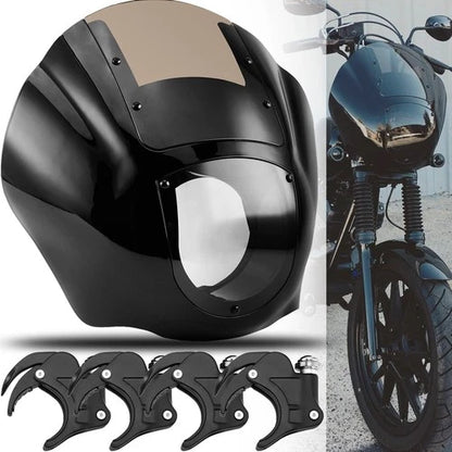 Quarter Fairing & Windshield & 49mm Clamps For Harley Street-Bob FXBBS 2018-2025