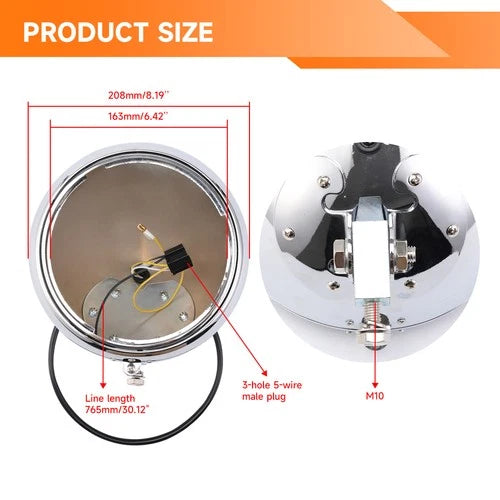 7'' Headlight Housing Light Bucket For Harley Softail & Heritage Softail 1986-11