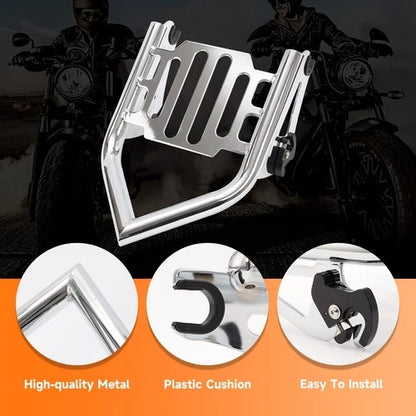 2009-25 Detachable Two Up Luggage Rack For Harley Touring Street Road King Glide