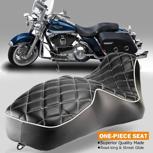 Driver Rider Passenger Seat For Harley Road King 1997-2007 Street Glide 2006 07