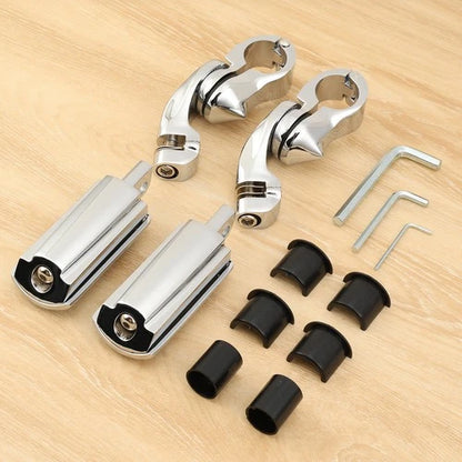 1.25" 1 1/4" Highway Foot Pegs For Harley Touring Road King Street Electra Glide