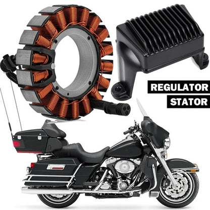 Magneto Stator Coil & Voltage Rectifier For Harley Electra Road King Glide 06-08