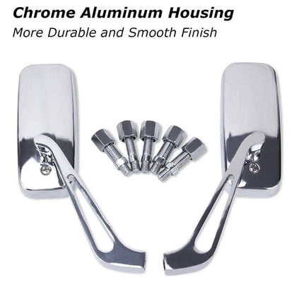 1 Pair Motorcycle Rearview Mirrors for Harley Touring Road King Electra Glide
