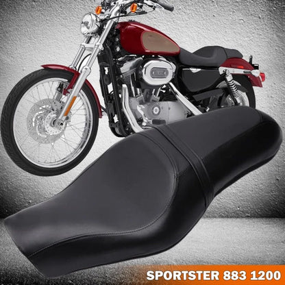 Two-Up Seat Rider Driver & Passenger For Harley Sportster Iron 883 XL1200 72 48