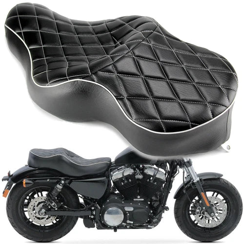 Motorcycle Driver Passenger Two-Up Seat For Harley Sportster XL 883 1200 2004-22