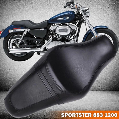 Two-Up Seat Rider Driver & Passenger For Harley Sportster Iron 883 XL1200 72 48