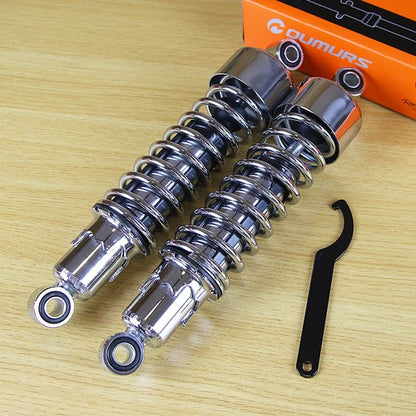 Chrome Rear Shocks 11.75" For Harley Touring Road Glide Road King Tour Glide FLT