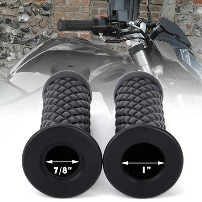 7/8"&1" Motorcycle Hand Grips Rubber Gel Handle Bar For Mini Bike Pit Bike Honda
