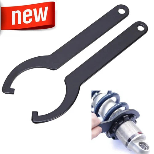 2PCS Motorcycle Shock Absorber Wrench Suspension Spanner Hand Tool UTV ATV BIKE