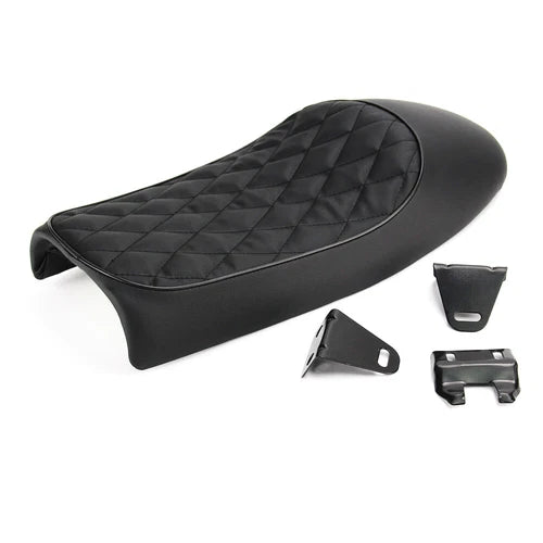 Motorcycle Cafe Racer Seat Hump Saddle For Harley Honda Suzuki Kawasaki Yamaha