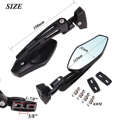 Motorcycle Rearview Side Mirrors Set For Suzuki GSXR 600 750 1000 Hayabusa1300