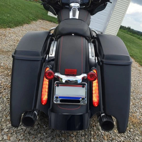 Rear Fender Fascia Set w/ Led light For 2009-2013 Harley Road King Street Glide