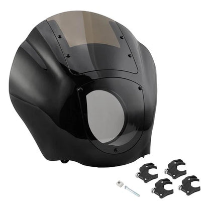 Quarter Headlight Fairing 49mm Clamps Fit For Harley Dyna Super Glide 2006-2017